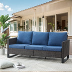 Ensemble de 6 canapés d'extérieur avec chaise et pouf
