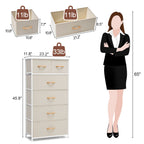 Commode verticale à 6 tiroirs de Crestlive Products