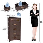 Commode verticale à 6 tiroirs de Crestlive Products