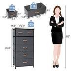 Commode verticale à 6 tiroirs de Crestlive Products