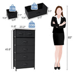 Commode verticale à 6 tiroirs de Crestlive Products
