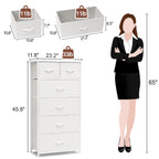 Commode verticale à 6 tiroirs de Crestlive Products