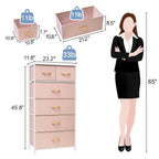 Commode verticale à 6 tiroirs de Crestlive Products