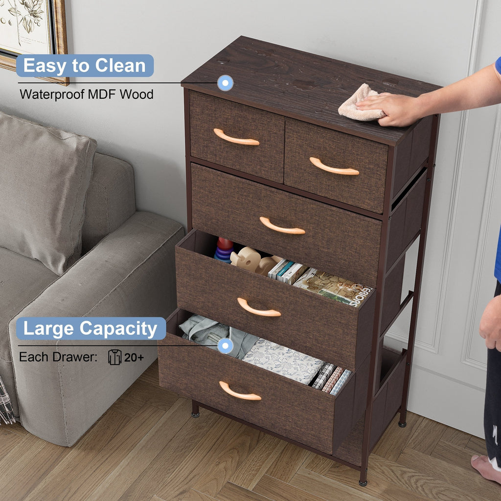 Commode verticale à 6 tiroirs de Crestlive Products