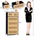 Commode verticale à 6 tiroirs de Crestlive Products