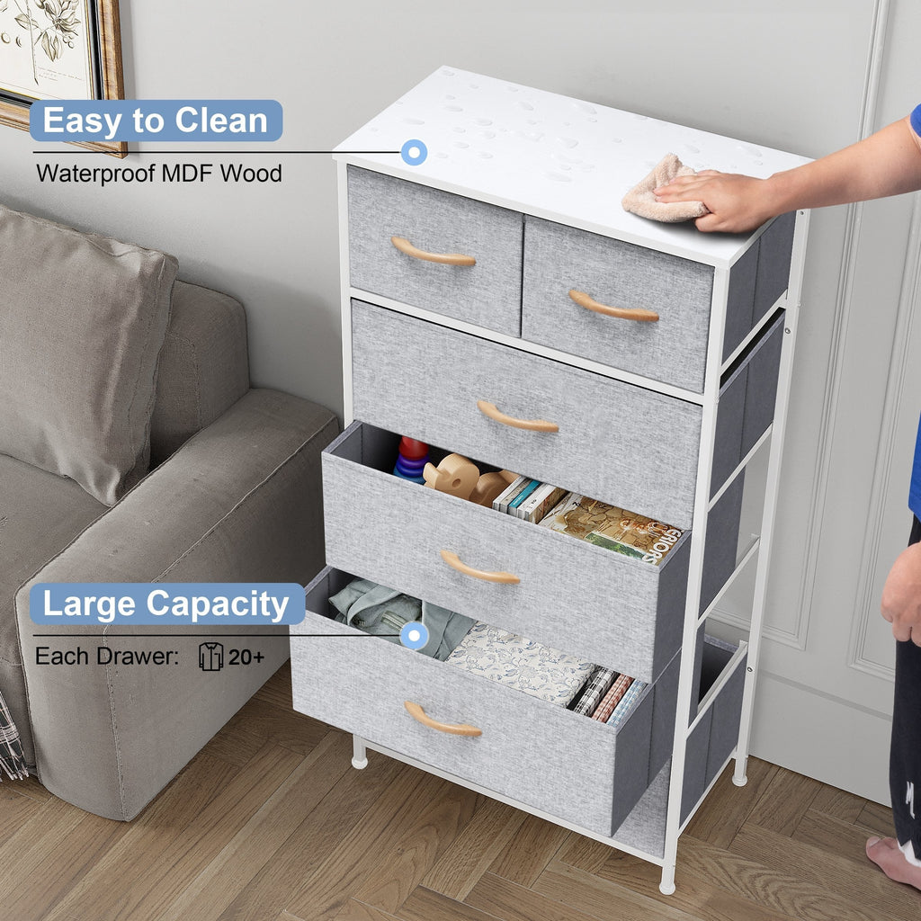 Commode verticale à 6 tiroirs de Crestlive Products