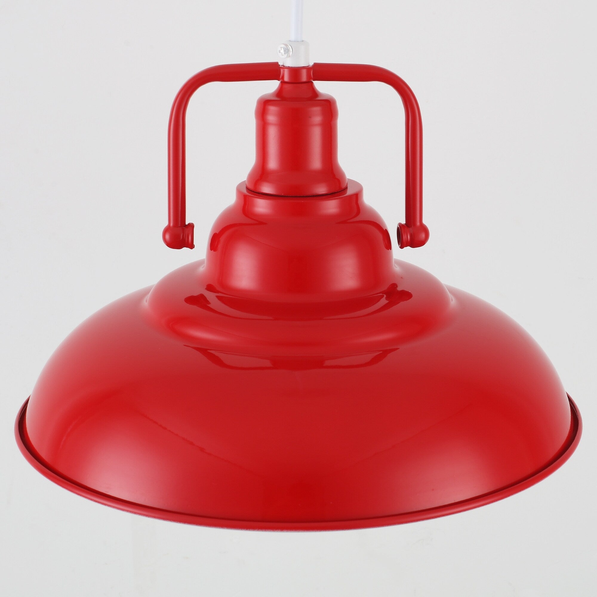 Suspension 60 W à 1 ampoule avec abat-jour en forme de dôme pour îlot de cuisine, lustre semi-encastré classique pour salle à manger