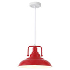 Suspension 60 W à 1 ampoule avec abat-jour en forme de dôme pour îlot de cuisine, lustre semi-encastré classique pour salle à manger