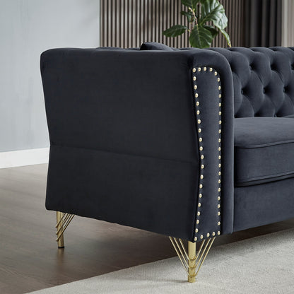 Canapé Chesterfield en velours 60.2