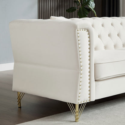 Canapé Chesterfield en velours 60.2