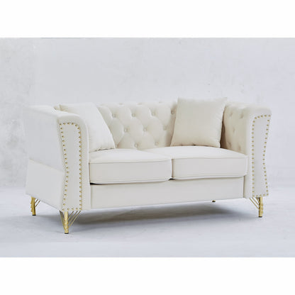 Canapé Chesterfield en velours 60.2