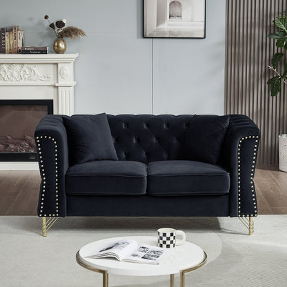 Canapé Chesterfield en velours 60.2