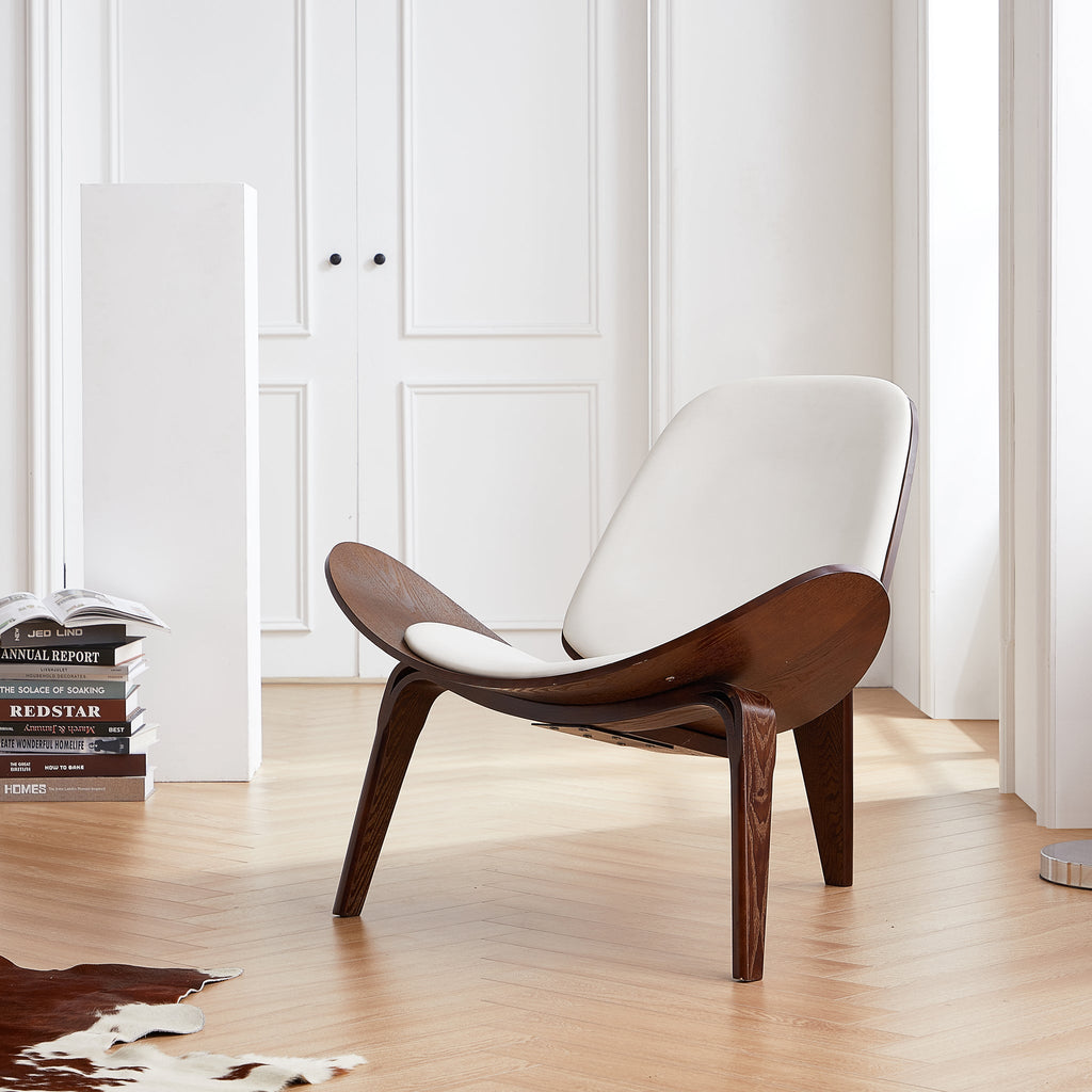 Chaise coquillage marron Mermaid Wegner