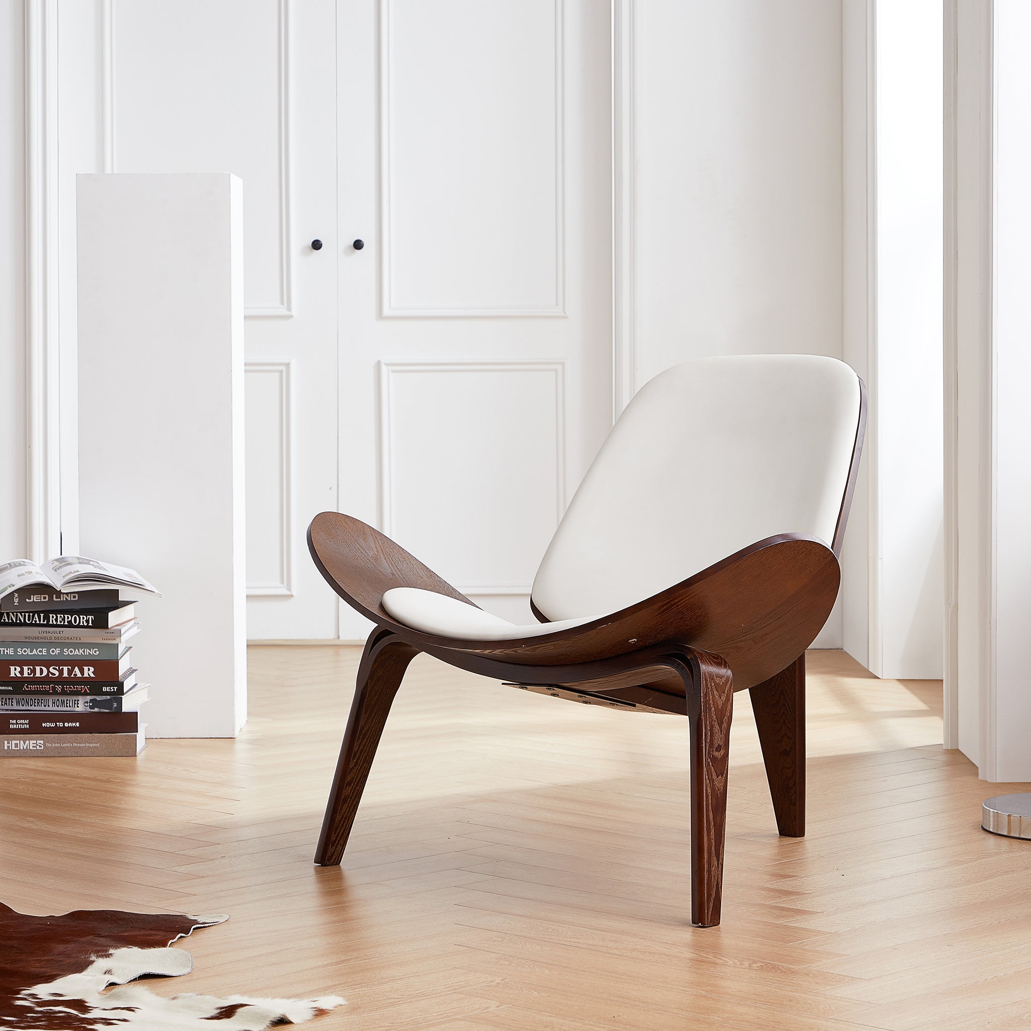 Chaise coquillage marron Mermaid Wegner