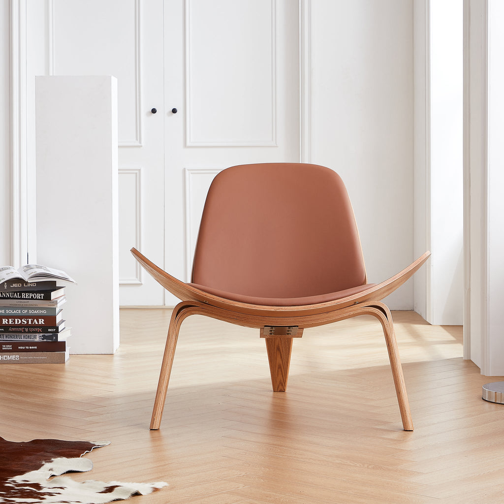 Chaise coquillage blanche Mermaid Wegner