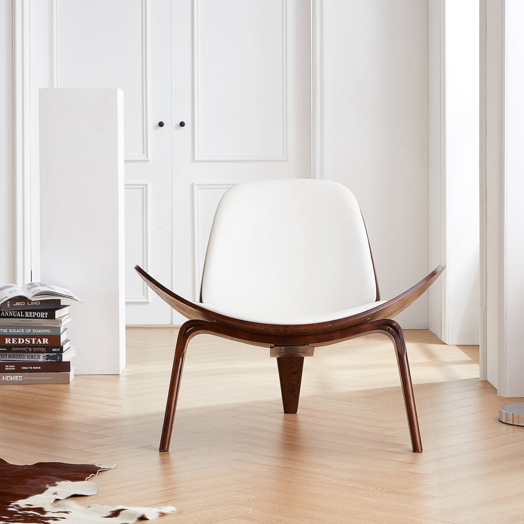 Chaise coquillage marron Mermaid Wegner