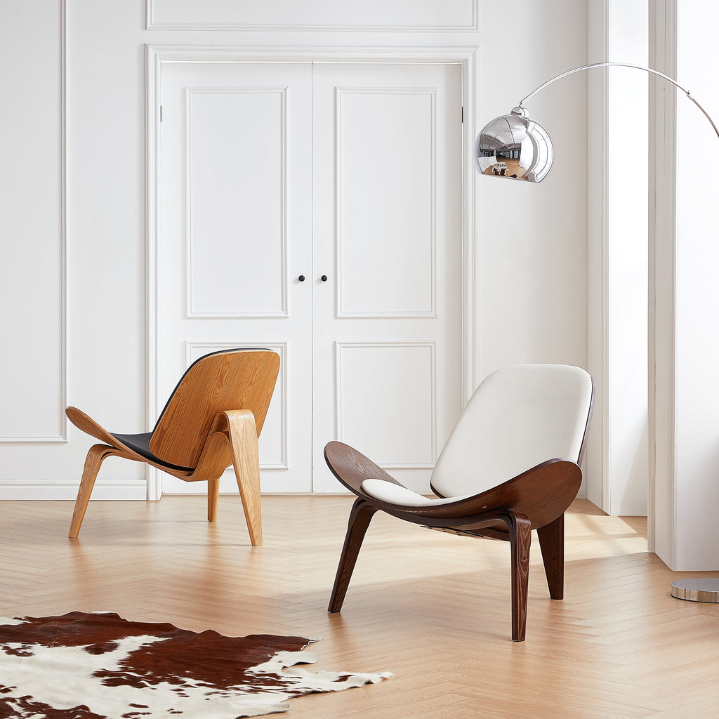 Chaise coquillage blanche Mermaid Wegner