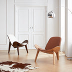 Chaise coquillage blanche Mermaid Wegner