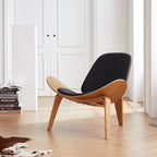 Chaise coquillage marron Mermaid Wegner