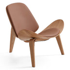 Chaise coquillage marron Mermaid Wegner