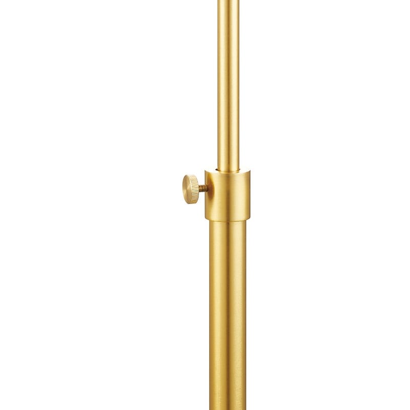 Lampadaire réglable standard KAWOTI 63,5 avec abat-jour en tissu et lin