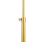 Lampadaire réglable standard KAWOTI 63,5 avec abat-jour en tissu et lin
