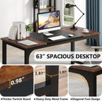 63 Bureau d'ordinateur moderne pour le bureau à domicile