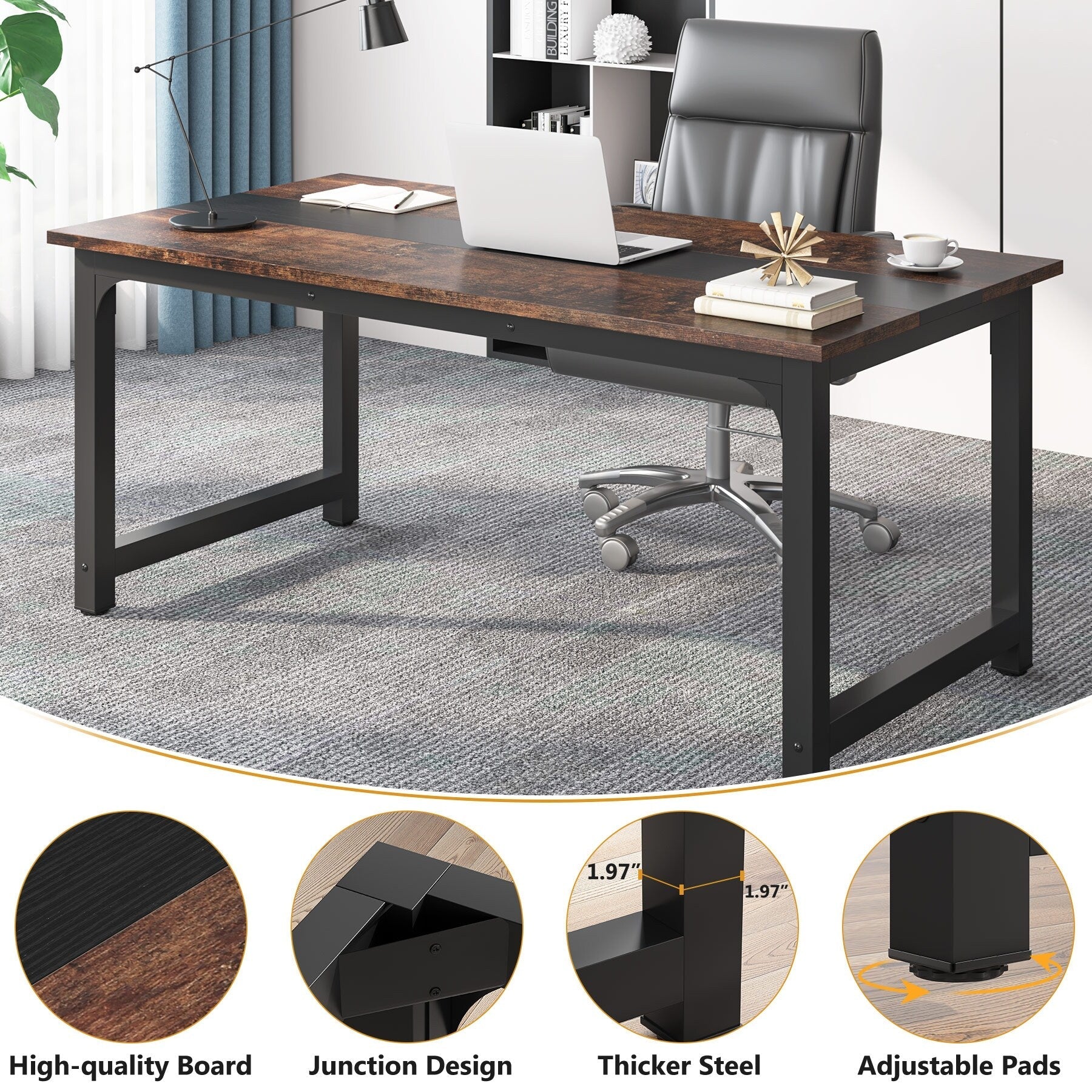 63 Bureau d'ordinateur moderne pour le bureau à domicile