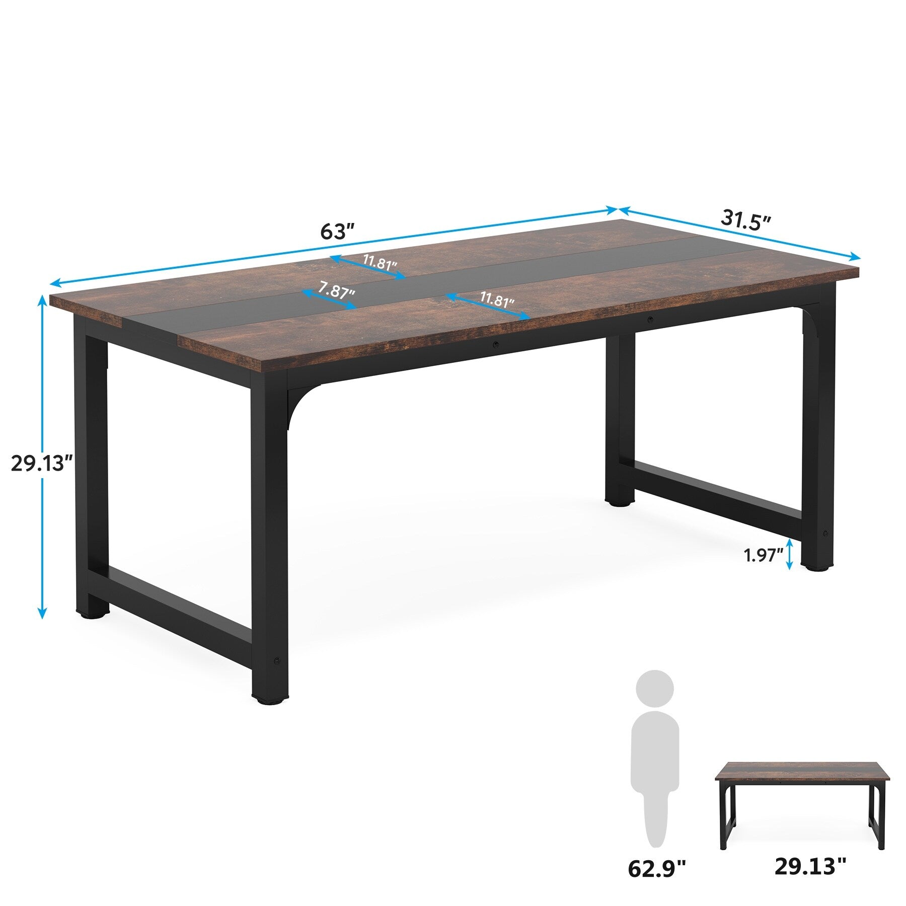 63 Bureau d'ordinateur moderne pour le bureau à domicile