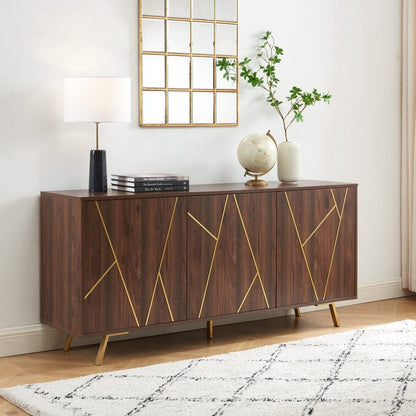 Buffets et buffets en bois de 63 po de largeur