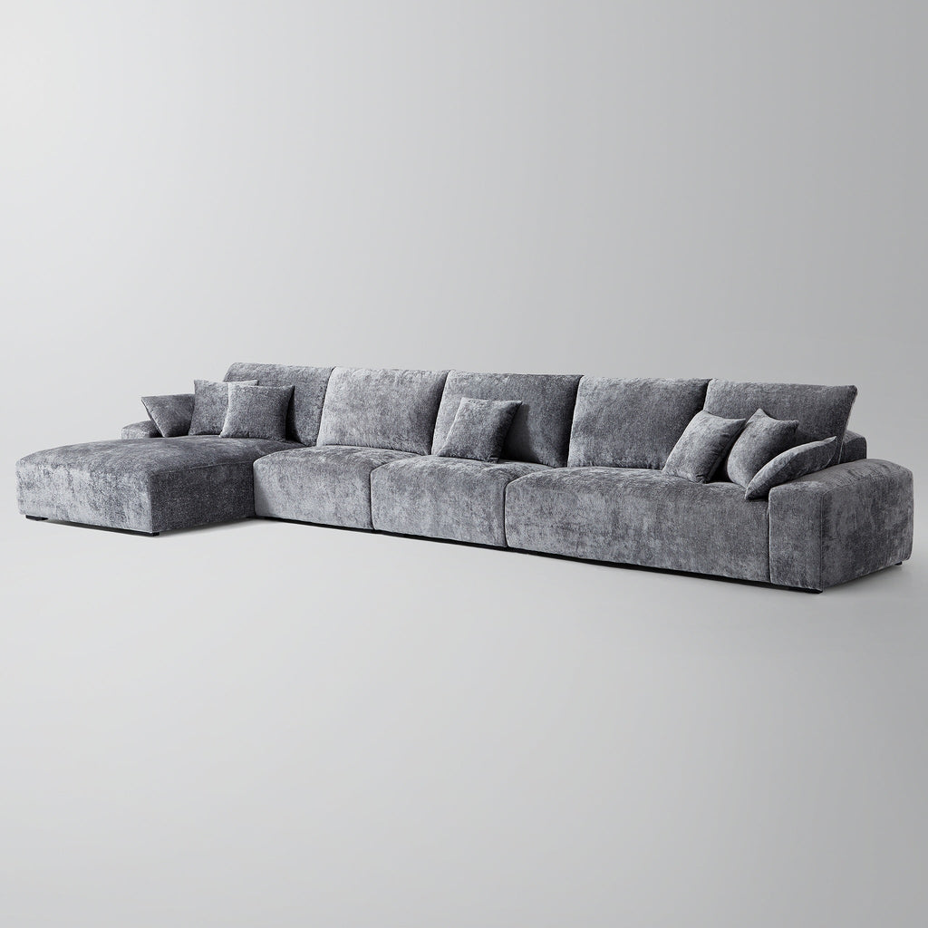 Le canapé d'angle beige Empress