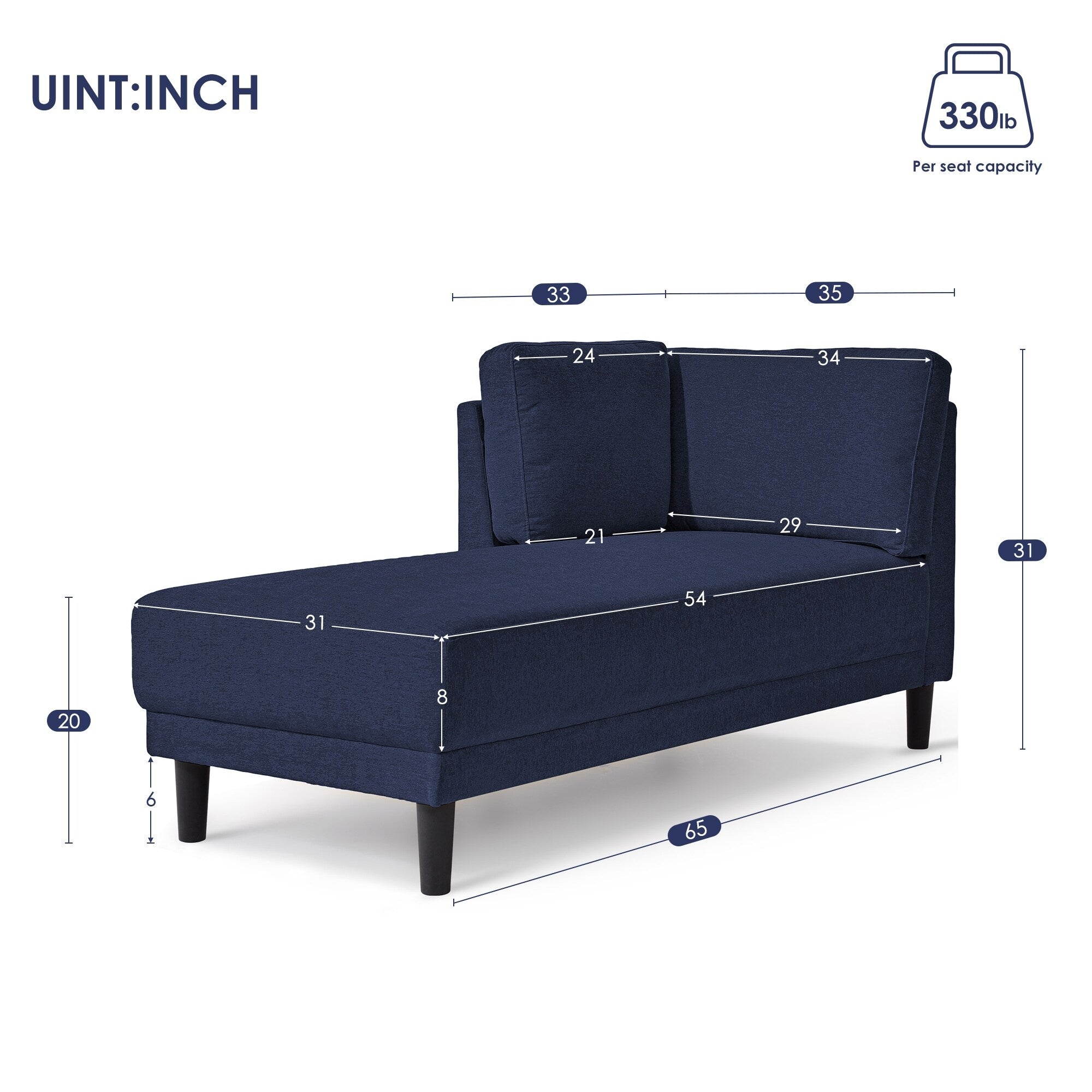 Chaise longue d'angle moderne en lin avec coussins amovibles, canapé-lit, canapé de loisirs, chaise longue rembourrée