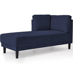 Chaise longue d'angle moderne en lin avec coussins amovibles, canapé-lit, canapé de loisirs, chaise longue rembourrée