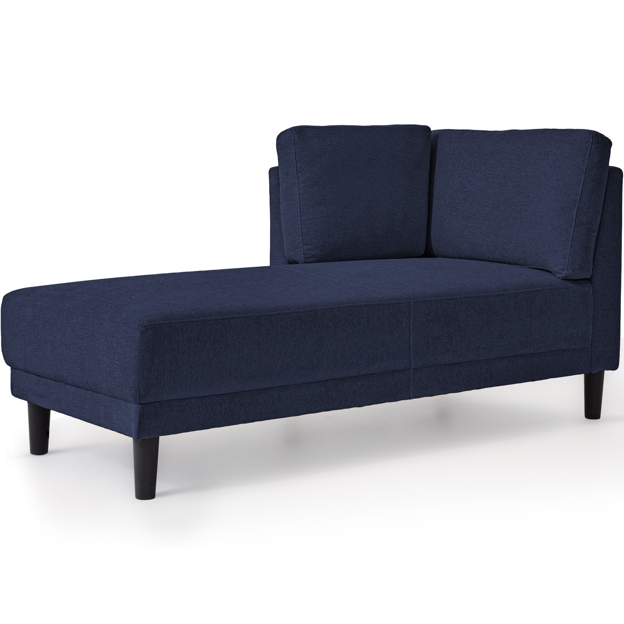 Chaise longue d'angle moderne en lin avec coussins amovibles, canapé-lit, canapé de loisirs, chaise longue rembourrée