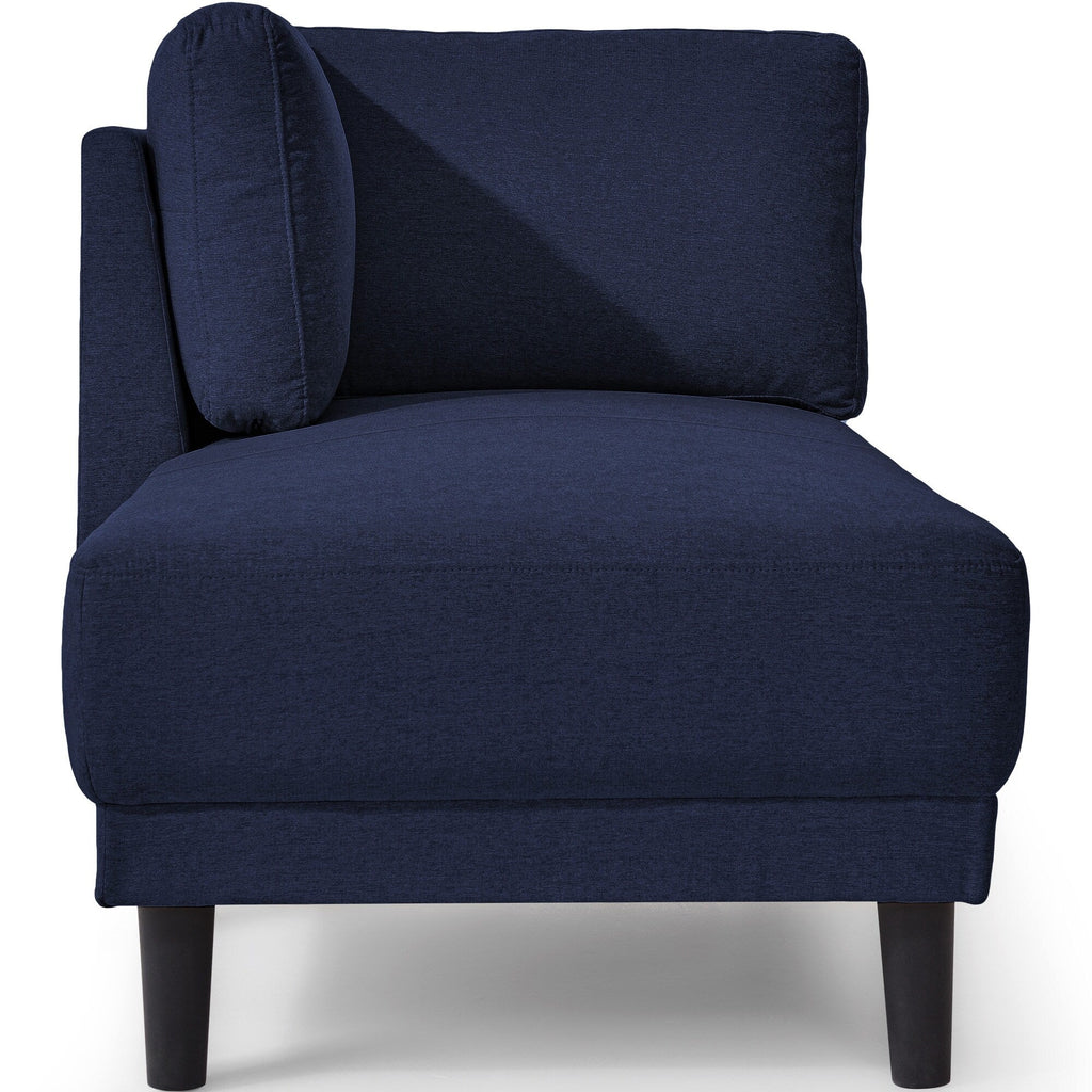 Chaise longue d'angle moderne en lin avec coussins amovibles, canapé-lit, canapé de loisirs, chaise longue rembourrée