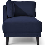 Chaise longue d'angle moderne en lin avec coussins amovibles, canapé-lit, canapé de loisirs, chaise longue rembourrée