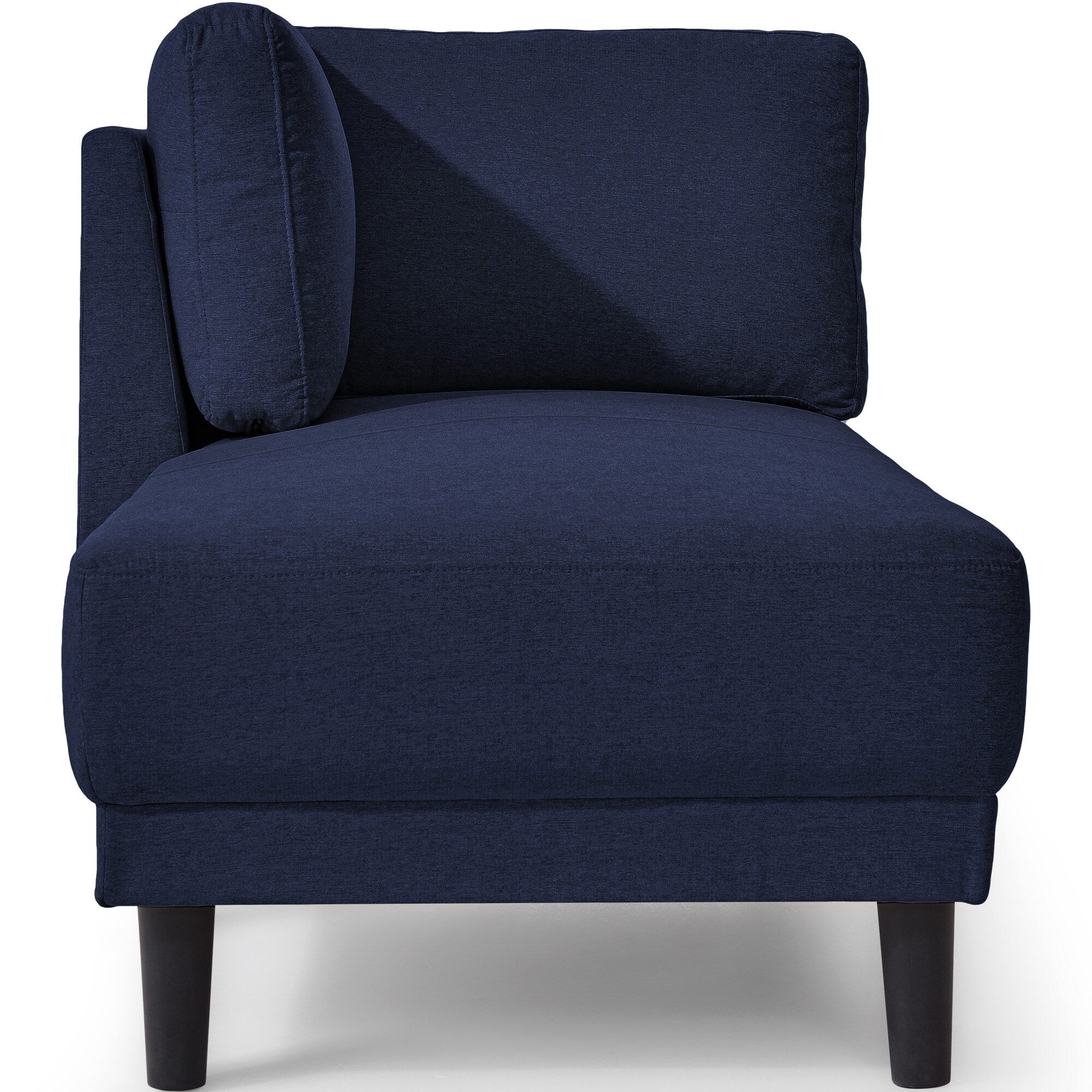 Chaise longue d'angle moderne en lin avec coussins amovibles, canapé-lit, canapé de loisirs, chaise longue rembourrée