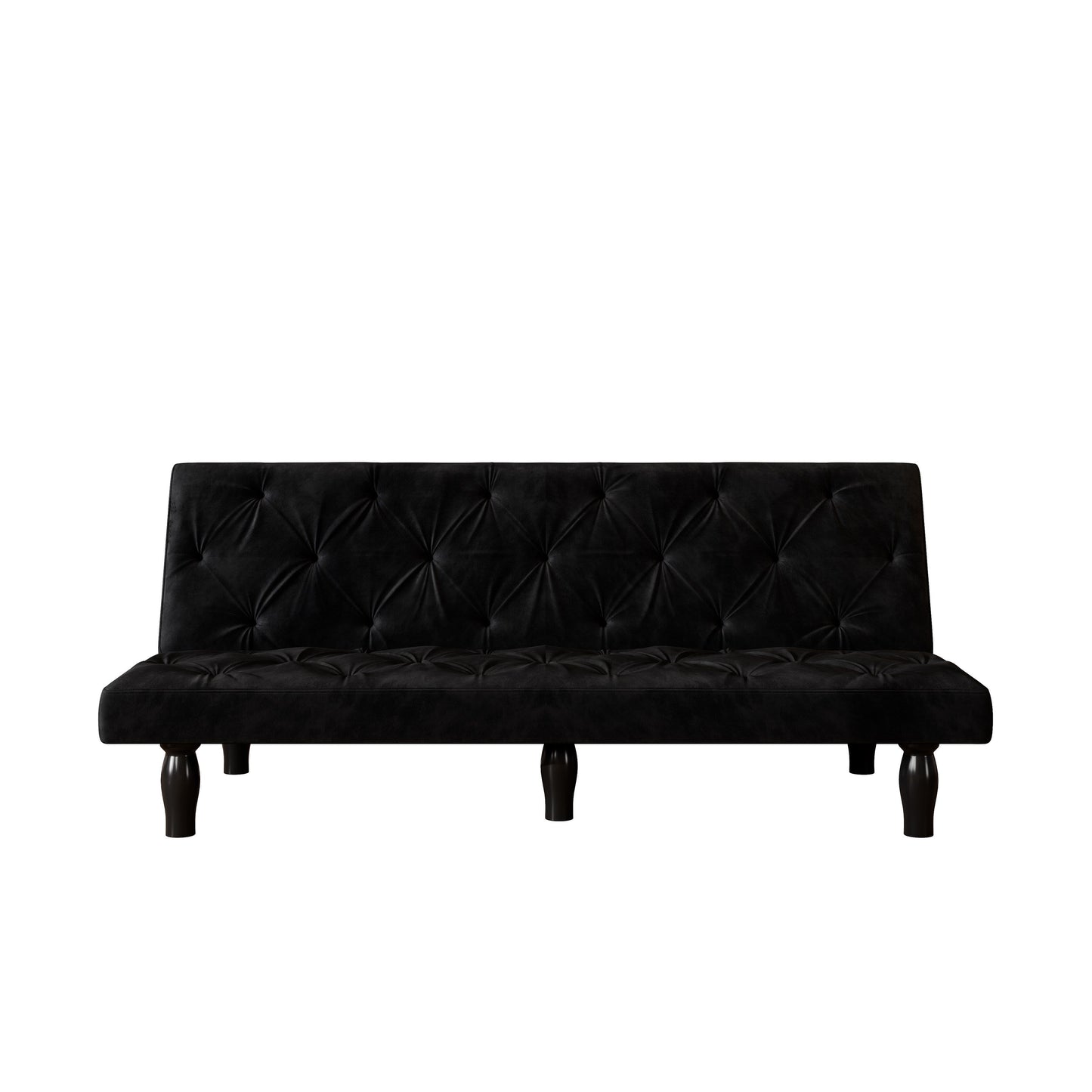Canapé-lit 3 places en velours 66 avec cadre en bois robuste et coussin en mousse hautement élastique pour le salon