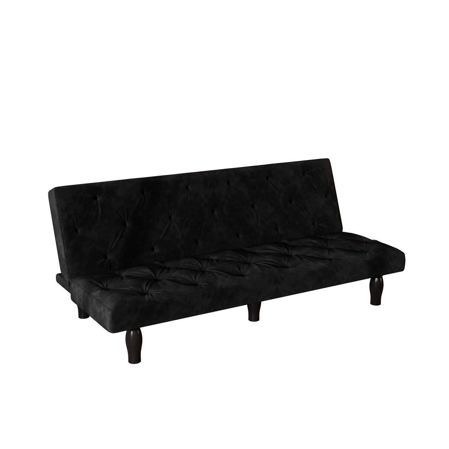 Canapé-lit 3 places en velours 66 avec cadre en bois robuste et coussin en mousse hautement élastique pour le salon