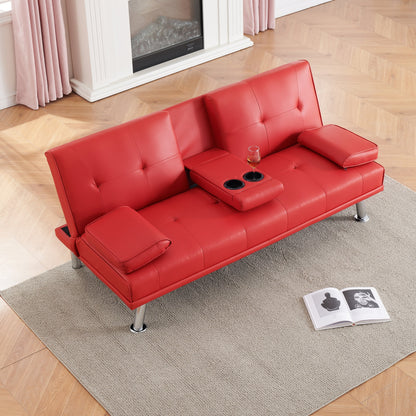 Canapé-lit double pliant multifonctionnel en polyuréthane 67 avec table basse
