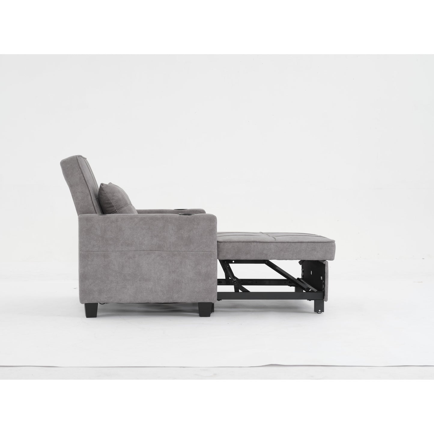 Canapé convertible 3 en 1 Tech Clothr 68.12 avec ports USB et résistant à l'usure pour le salon