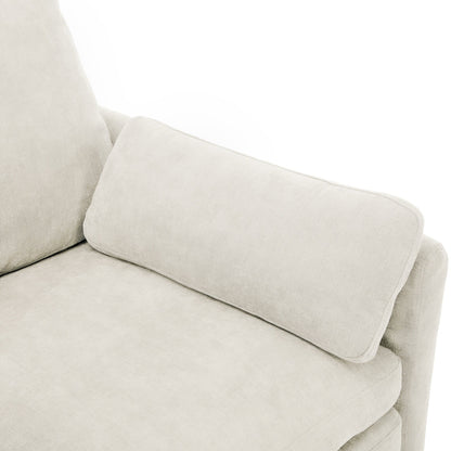 Canapé 2 places en chenille 68.1 avec coussins double épaisseur pour le salon