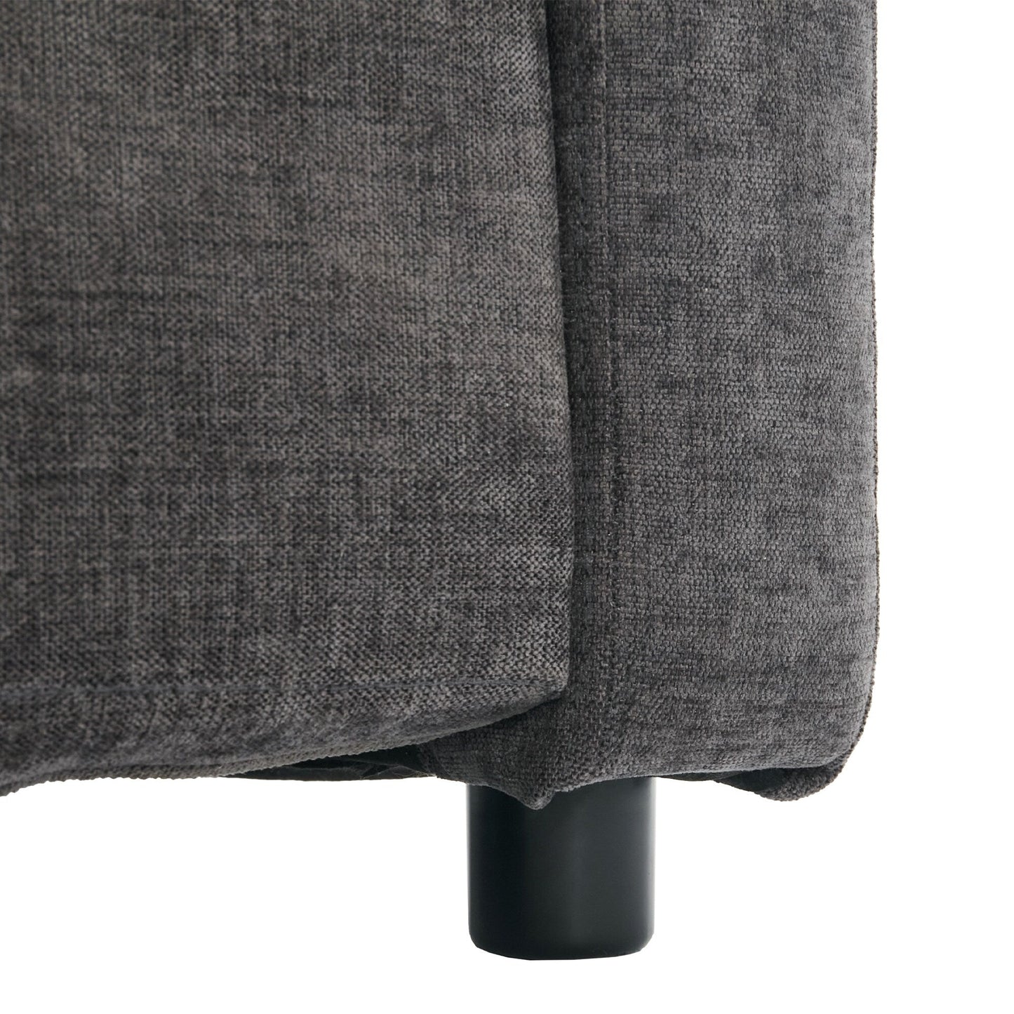 Canapé 2 places en chenille 68.1 avec coussins double épaisseur pour le salon