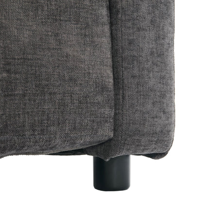 Canapé 2 places en chenille 68.1 avec coussins double épaisseur pour le salon