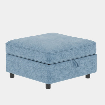 Causeuse en chenille de style milieu du siècle avec rangement dissimulé et capacité de 250 lb