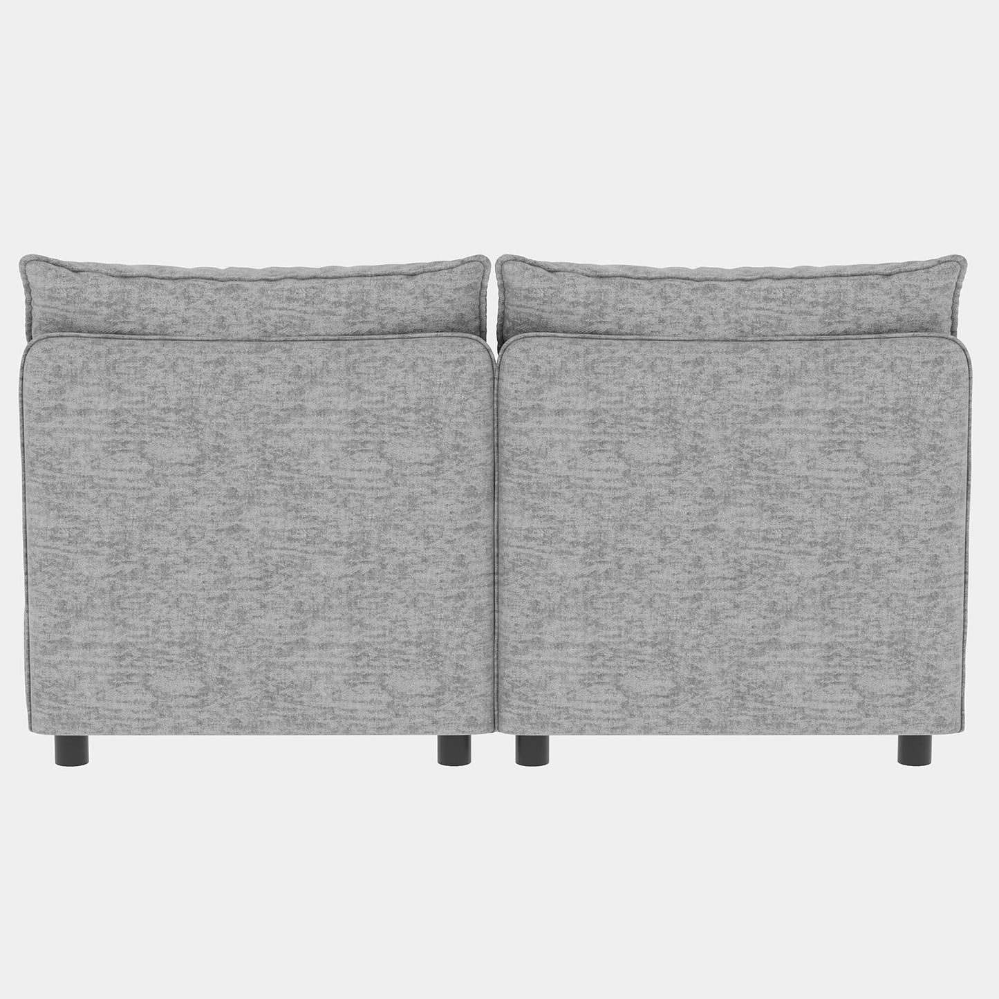 Causeuse en chenille de style milieu du siècle avec rangement dissimulé et capacité de 250 lb