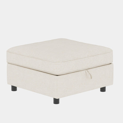 Causeuse en chenille de style milieu du siècle avec rangement dissimulé et capacité de 250 lb