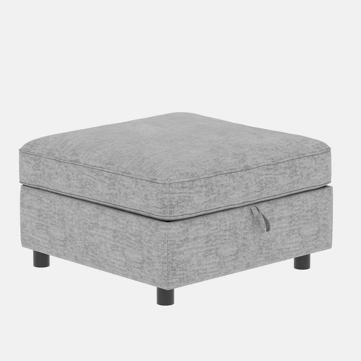 Causeuse en chenille de style milieu du siècle avec rangement dissimulé et capacité de 250 lb
