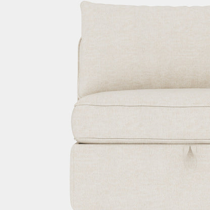 Causeuse en chenille de style milieu du siècle avec rangement dissimulé et capacité de 250 lb