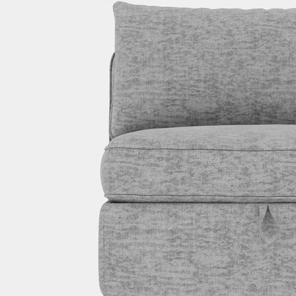 Causeuse en chenille de style milieu du siècle avec rangement dissimulé et capacité de 250 lb